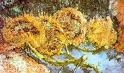 Vincent Van Gogh Four Cut Sunflowers oil painting artist